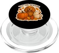Tis The Season Cocker Spaniel Cane Autunno Autunno Zucca Spice PopSockets PopGrip per MagSafe