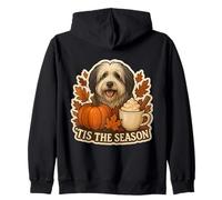 Tis The Season - Coppa Autunnale con Cane delle pianure polacche Felpa con Cappuccio