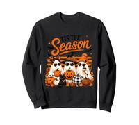 Tis The Season Cute Halloween Ghosts Pumpkin Fall Fun Felpa