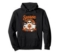 Tis The Season Cute Halloween Ghosts Pumpkin Fall Fun Felpa con Cappuccio