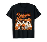 Tis The Season Cute Halloween Ghosts Pumpkin Fall Fun Maglietta