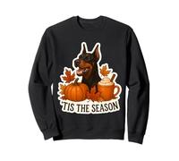 Tis The Season Doberman Pinscher Cane Autunno Autunno Zucca Cucciolo Felpa