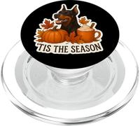 Tis The Season Doberman Pinscher Cane Autunno Autunno Zucca Cucciolo PopSockets PopGrip per MagSafe