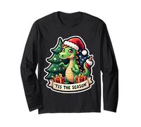 Tis The Season Drago Albero di Natale Festivo Bambini Ragazzi Carino Maglia a Manica