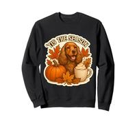 Tis The Season English Cocker Spaniel Cane Autunno Latte Autunno Felpa