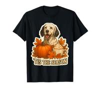 Tis The Season English Setter Dog Fall Autumn Pumpkin Spice Maglietta