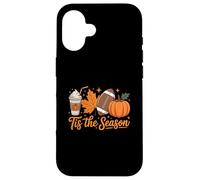Tis The Season Fall Pumpkin Thanksgiving Autumn Halloween Custodia per iPhone 16