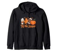 Tis The Season Fall Pumpkin Thanksgiving Autumn Halloween Felpa con Cappuccio