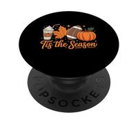 Tis The Season Fall Pumpkin Thanksgiving Autumn Halloween PopSockets PopGrip Adesivo