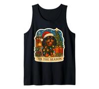 Tis The Season - Giocattolo Inglese a Forma di Cane Spaniel Merry Christmas Xmas Canotta