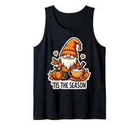 Tis The Season GNOME Autunno Autunno Zucca Vintage Cottagecore Canotta