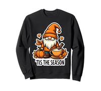 Tis The Season GNOME Autunno Autunno Zucca Vintage Cottagecore Felpa