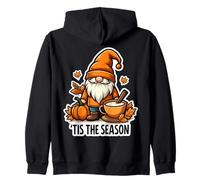 Tis The Season GNOME Autunno Autunno Zucca Vintage Cottagecore Felpa con Cappuccio