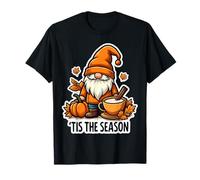 Tis The Season GNOME Autunno Autunno Zucca Vintage Cottagecore Maglietta