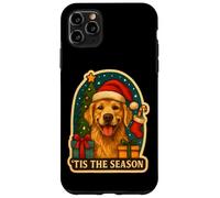 Tis The Season Golden Retriever Cane Natale Mamma Papà Proprietario Custodia per iPhone 11 Pro Max