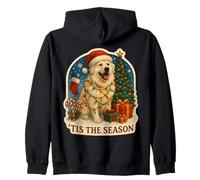 Tis The Season Great Pyrenees Dog - Buon Natale Felpa con Cappuccio