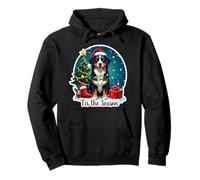 Tis The Season Great Swiss Mountain Dog Merry Christmas Felpa con Cappuccio