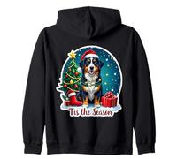 Tis The Season Great Swiss Mountain Dog Merry Christmas Felpa con Cappuccio