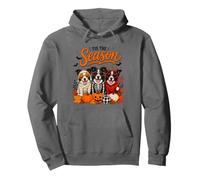 Tis The Season Halloween Border Collie Pumpkin Costume Felpa con Cappuccio