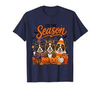 Tis The Season Halloween Border Collie Pumpkin Costume Maglietta