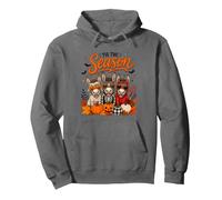 Tis The Season Halloween Donkey Pumpkin Costume Felpa con Cappuccio