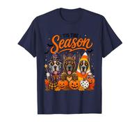 Tis The Season Halloween Great Dane Pumpkin Costume Maglietta