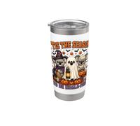 Tis The Season Halloween Koala Witch Ghost Koala Lovers Bicchiere termico in acciaio inox doppia parete
