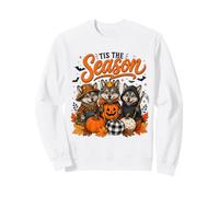Tis The Season Halloween Wolf Pumpkin Costume Felpa
