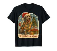 Tis The Season Irish Wolfhound Dog - Buon Natale Maglietta