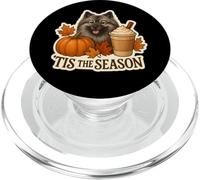 Tis The Season Keeshond Dog Fall Autumn Pumpkin Spice Latte PopSockets PopGrip per MagSafe