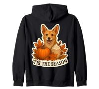 Tis The Season Lakeland Terrier Cane Autunno Autunno Zucca Carino Felpa con Cappuccio