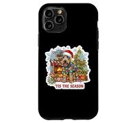 Tis The Season Lakeland Terrier Cane Buon Natale Mamma Papà Custodia per iPhone 11 Pro