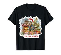 Tis The Season Lakeland Terrier Cane Buon Natale Mamma papà Maglietta