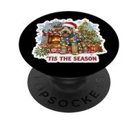 Tis The Season Lakeland Terrier Cane Buon Natale Mamma Papà PopSockets PopGrip Adesivo