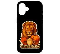Tis The Season Leone Autunno Autunno Zucca Spezie Leo King Cup Custodia per iPhone 16