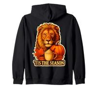 Tis The Season Leone Autunno Autunno Zucca Spezie Leo King Cup Felpa con Cappuccio