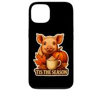 Tis The Season Maiale Autunno Autunno Foglie di zucca Farmer Rancher Custodia per iPhone 13