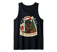 Tis The Season MUDI Dog Buon Natale Mamma papà Natale Canotta