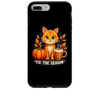 Tis The Season Orange Cat Autunno Autunno Zucca Spice Lady Mom Custodia per iPhone 7 Plus/8 Plus