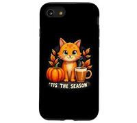 Tis The Season Orange Cat Autunno Autunno Zucca Spice Lady Mom Custodia per iPhone SE (2020) / 7/8