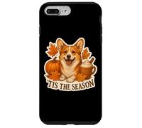Tis The Season Pembroke Welsh Corgi Dog Autunno Zucca Custodia per iPhone 7 Plus/8 Plus