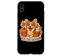 Tis The Season Pembroke Welsh Corgi Dog Autunno Zucca Custodia per iPhone XS Max