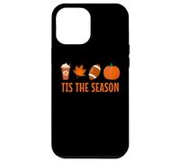 Tis The Season Pumpkin Spice Latte Calcio Foglia Autunno Autunno Custodia per iPhone 12 Pro Max