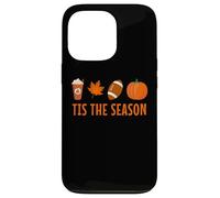 Tis The Season Pumpkin Spice Latte Calcio Foglia Autunno Autunno Custodia per iPhone 13 Pro