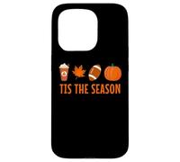 Tis The Season Pumpkin Spice Latte Calcio Foglia Autunno Autunno Custodia per iPhone 15 Pro