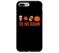 Tis The Season Pumpkin Spice Latte Calcio Foglia Autunno Autunno Custodia per iPhone 7 Plus/8 Plus