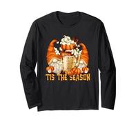 Tis The Season Pumpkin Spice Latte Mug Fall Coffee GNOME Maglia a Manica