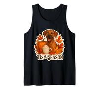 Tis The Season Rhodesian Ridgeback Dog Autunno Zucca Canotta