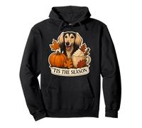 Tis The Season Saluki Dog Owner Autunno Autunno Zucca Spice Felpa con Cappuccio