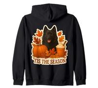 Tis The Season Schipperke, Tazza per spezie a Forma di Zucca, per Cani, Autunno/Autunno Felpa con Cappuccio